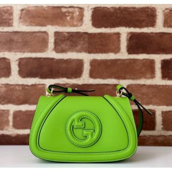 Gucci Blondie Mini Shoulder bag in Smooth Leather 815700 Melinda Green 2024 (DLH-241211157)