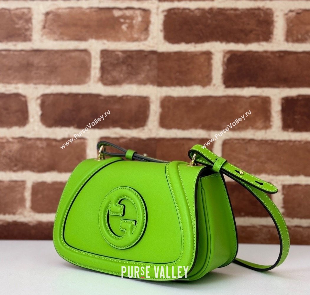 Gucci Blondie Mini Shoulder bag in Smooth Leather 815700 Melinda Green 2024 (DLH-241211157)