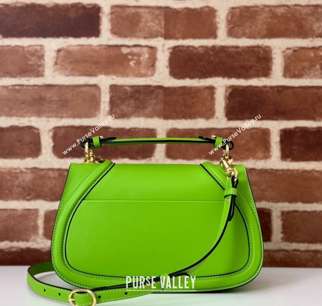Gucci Blondie Leather Top Handle bag 815714 Melinda Green 2024 (DLH-241211158)
