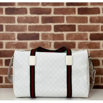 Gucci White GG Canvas Duffle bag 2024 799871 (DLH-241211162)