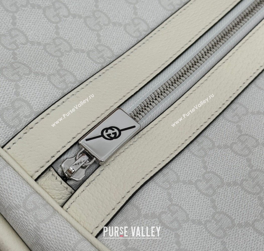 Gucci White GG Canvas Duffle bag 2024 799871 (DLH-241211162)