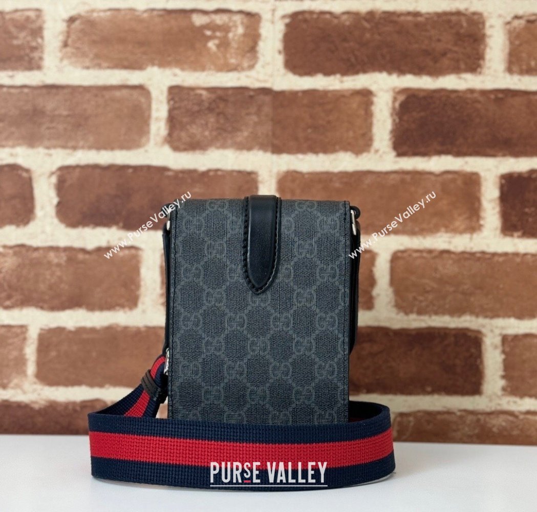 Gucci Mens Super Mini GG Canvas Bag Black 2025 816954 (DLH-250117051)