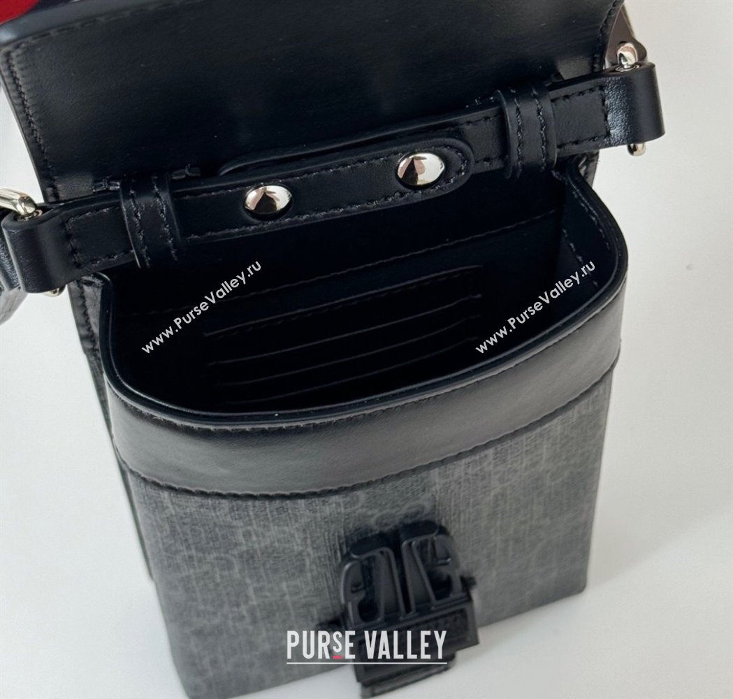 Gucci Mens Super Mini GG Canvas Bag Black 2025 816954 (DLH-250117051)