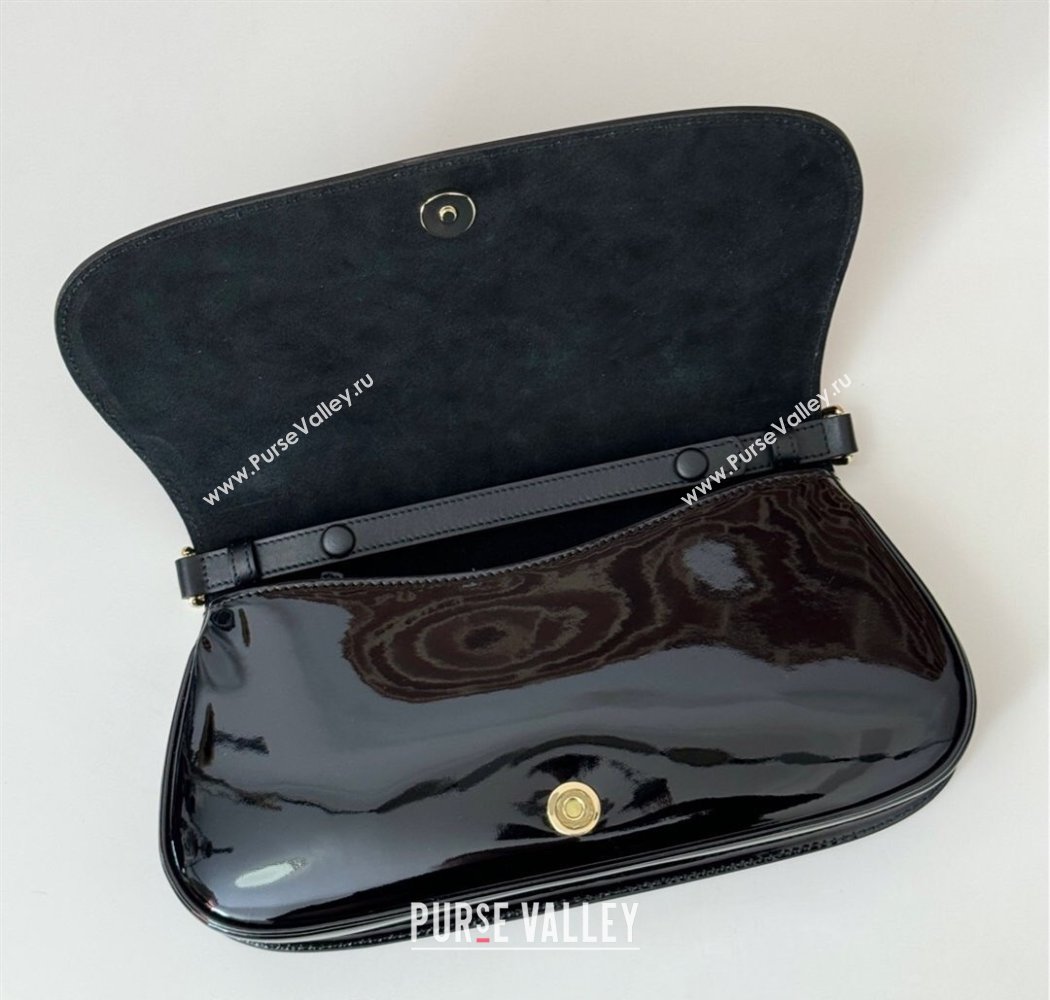 Gucci Blondie Small Shoulder bag in Patent Leather Black 2025 814952 (DLH-250117080)