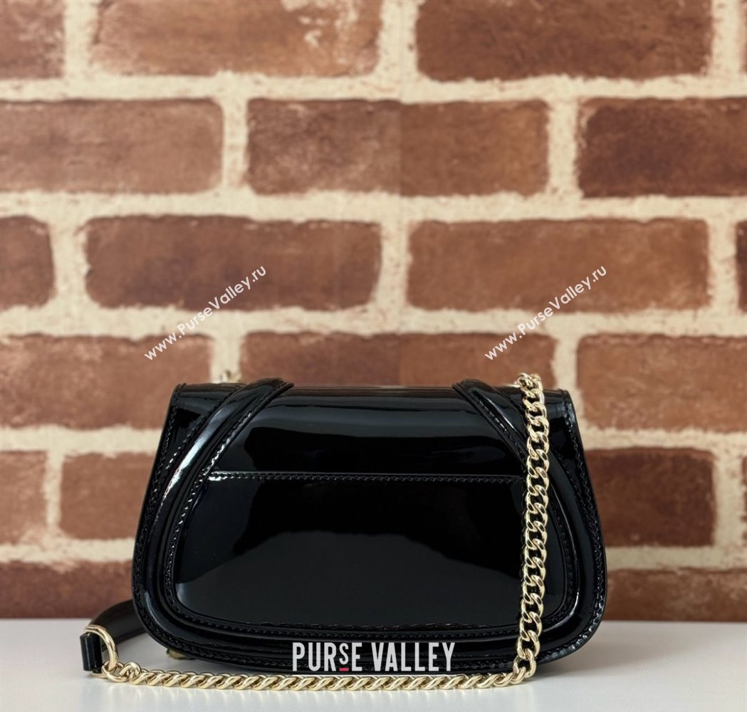 Gucci Blondie Mini Shoulder bag in Patent Leather Black 2025 815711 (DLH-250117082)