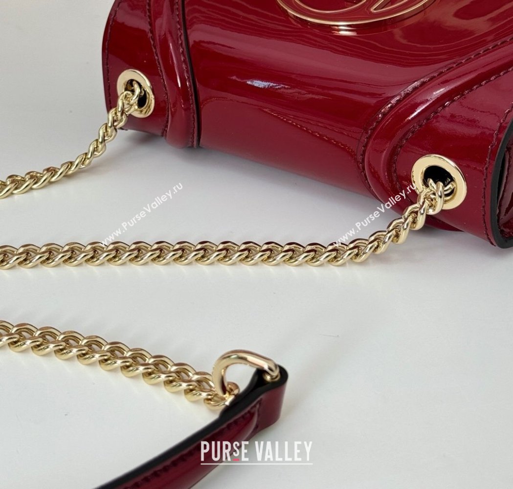 Gucci Blondie Mini Shoulder bag in Patent Leather Red 2025 815711 (DLH-250117083)