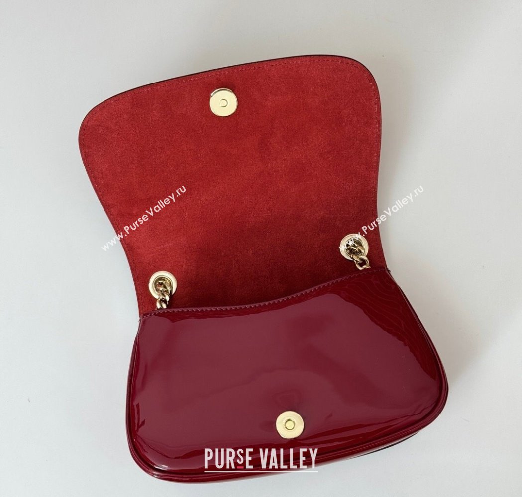 Gucci Blondie Mini Shoulder bag in Patent Leather Red 2025 815711 (DLH-250117083)