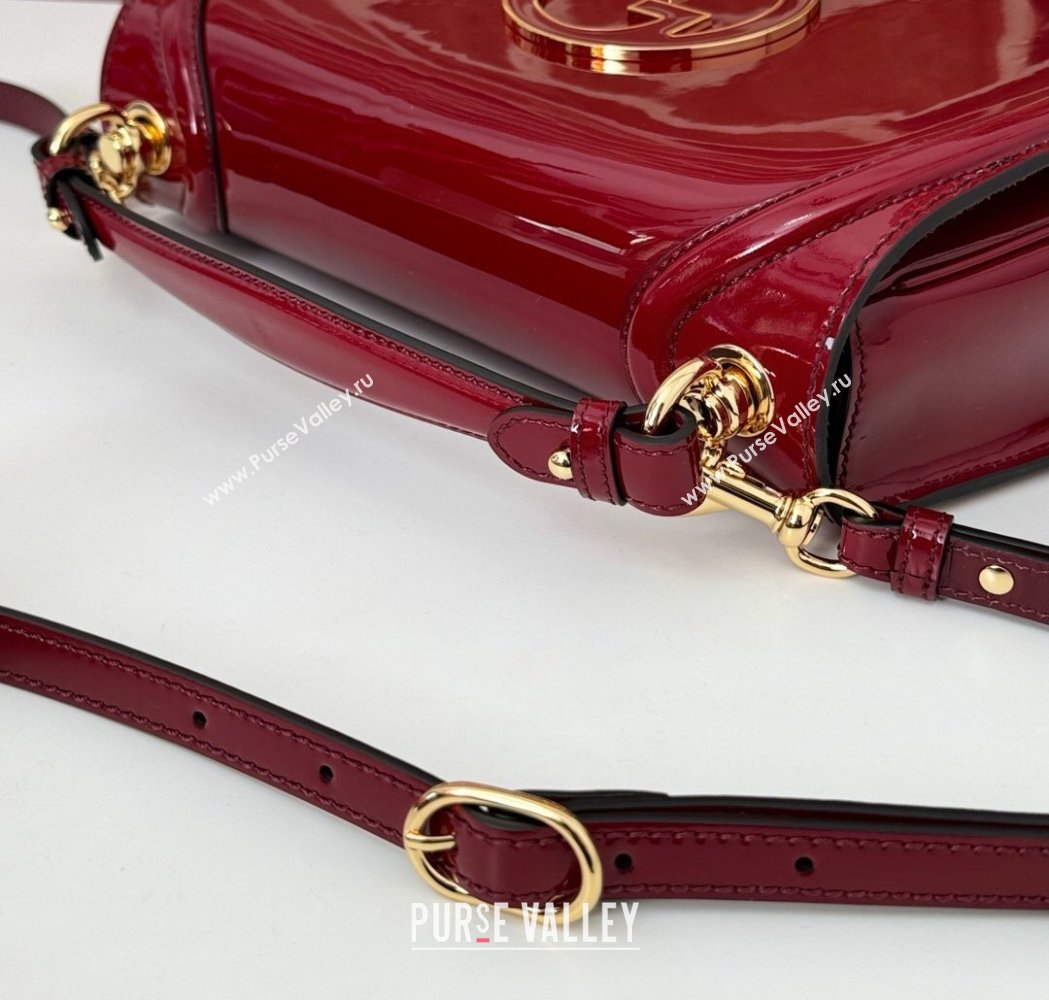Gucci Blondie Medium Top Handle bag in Patent Leather Red 2025 815719 (DLH-250117087)