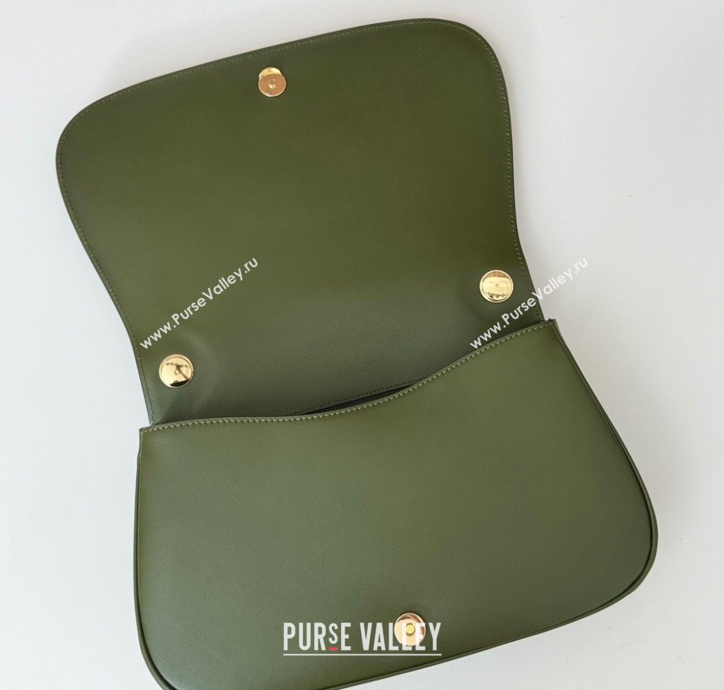 Gucci Blondie Suede Medium Top Handle Bag 815719 Green 2024 (DLH-250117089)