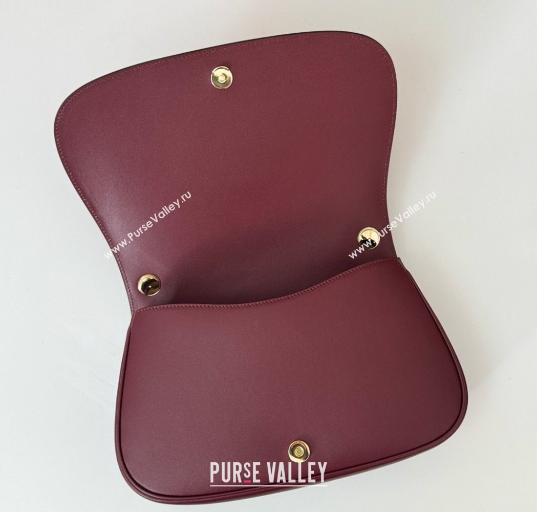 Gucci Blondie Suede Medium Top Handle Bag 815719 Burgundy 2024 (DLH-250117091)