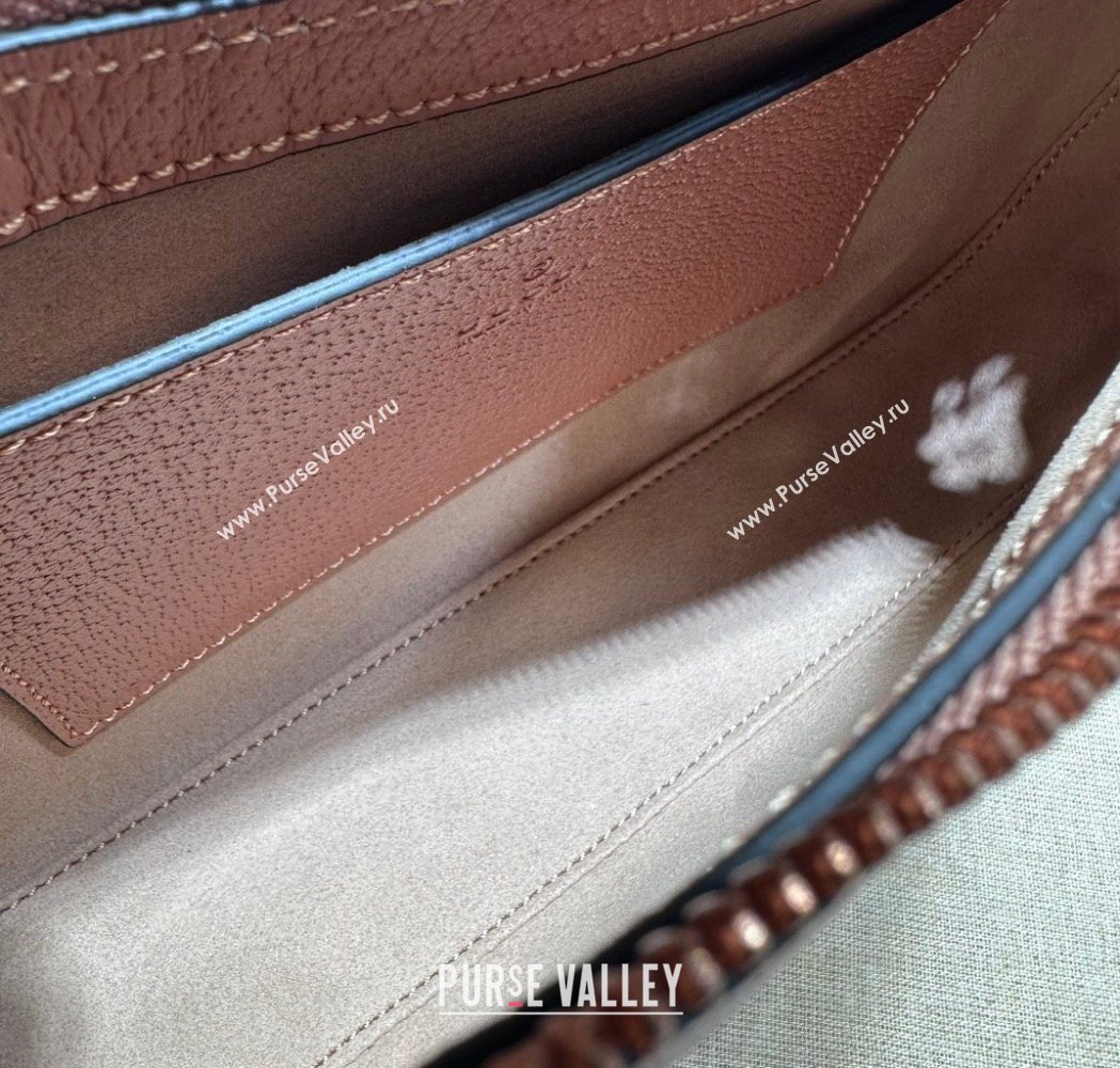 Gucci Ophidia Small Shoulder Bag in GG Canvas and Leather Light Pink 2025 735145 (DLH-250117105)