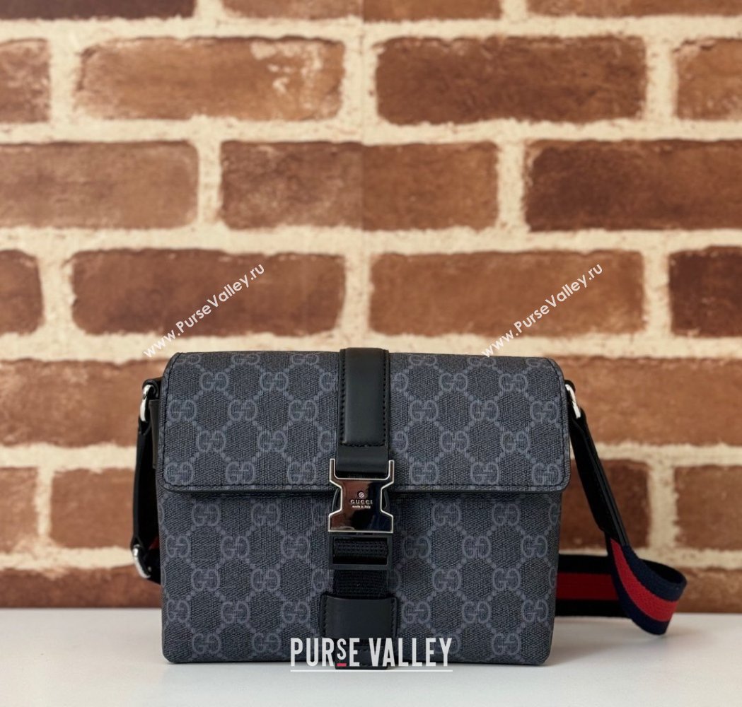 Gucci Mens Super Mini GG Canvas Bag Black 2025 816953 (DLH-250117050)