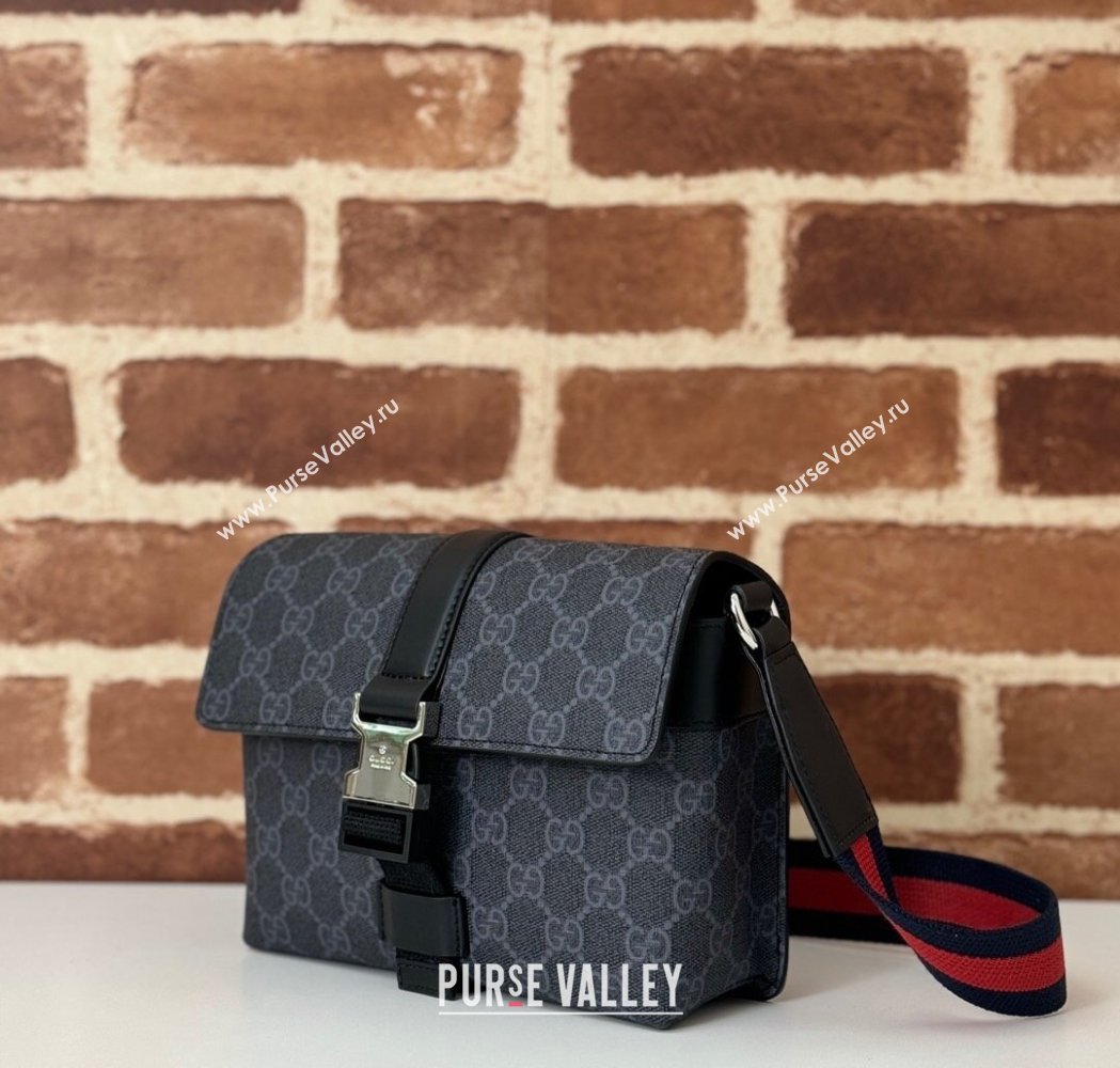 Gucci Mens Super Mini GG Canvas Bag Black 2025 816953 (DLH-250117050)