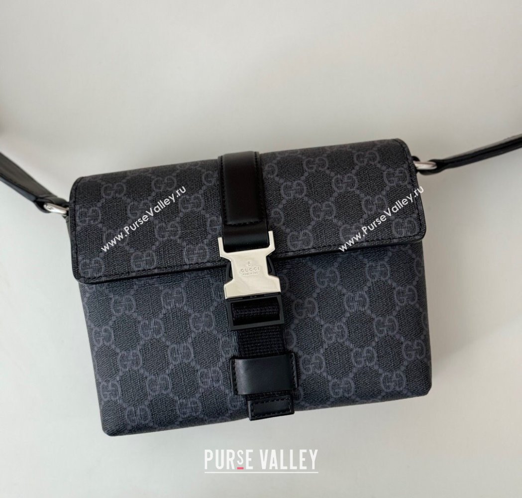 Gucci Mens Super Mini GG Canvas Bag Black 2025 816953 (DLH-250117050)