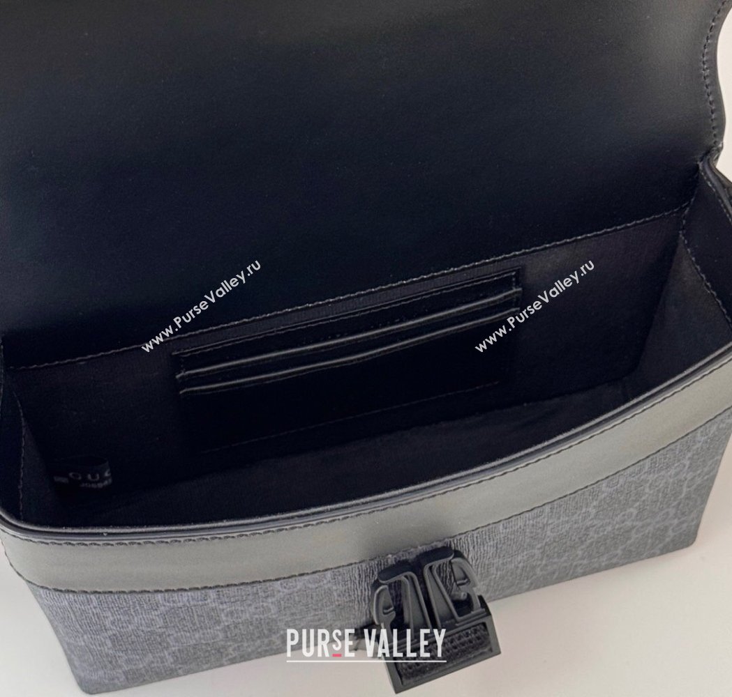 Gucci Mens Super Mini GG Canvas Bag Black 2025 816953 (DLH-250117050)