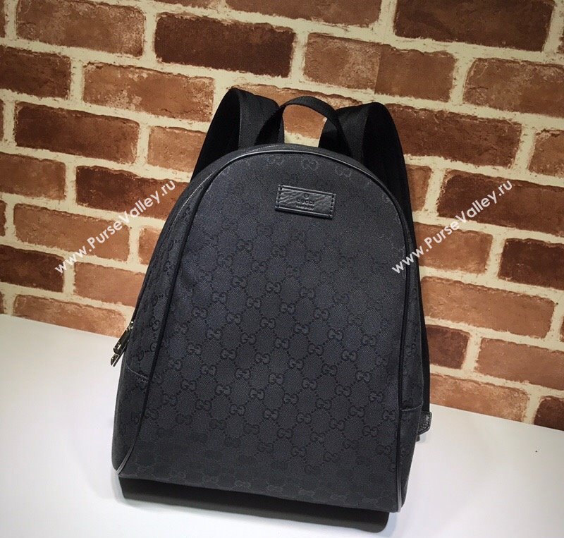 Gucci GG Canvas Backpack Bag Black 2025 449906 (DLH-250117107)