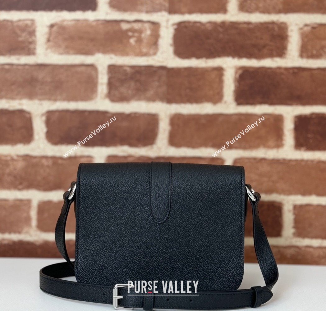 Gucci Mens Leather Super Mini Shoulder Bag Black 2025 800313 (DLH-250117055)