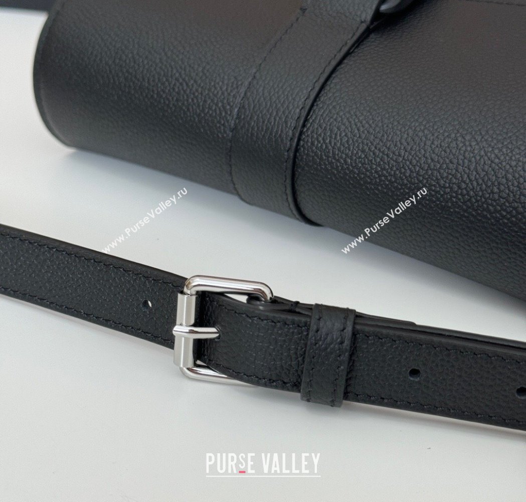 Gucci Mens Leather Super Mini Shoulder Bag Black 2025 800313 (DLH-250117055)