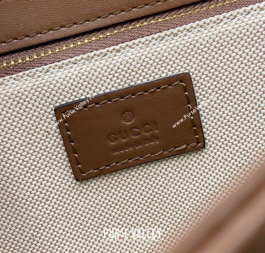 Gucci Horsebit 1955 GG Canvas Soft Small Shoulder Bag Brown 2025 815178 (XLU-250117019)