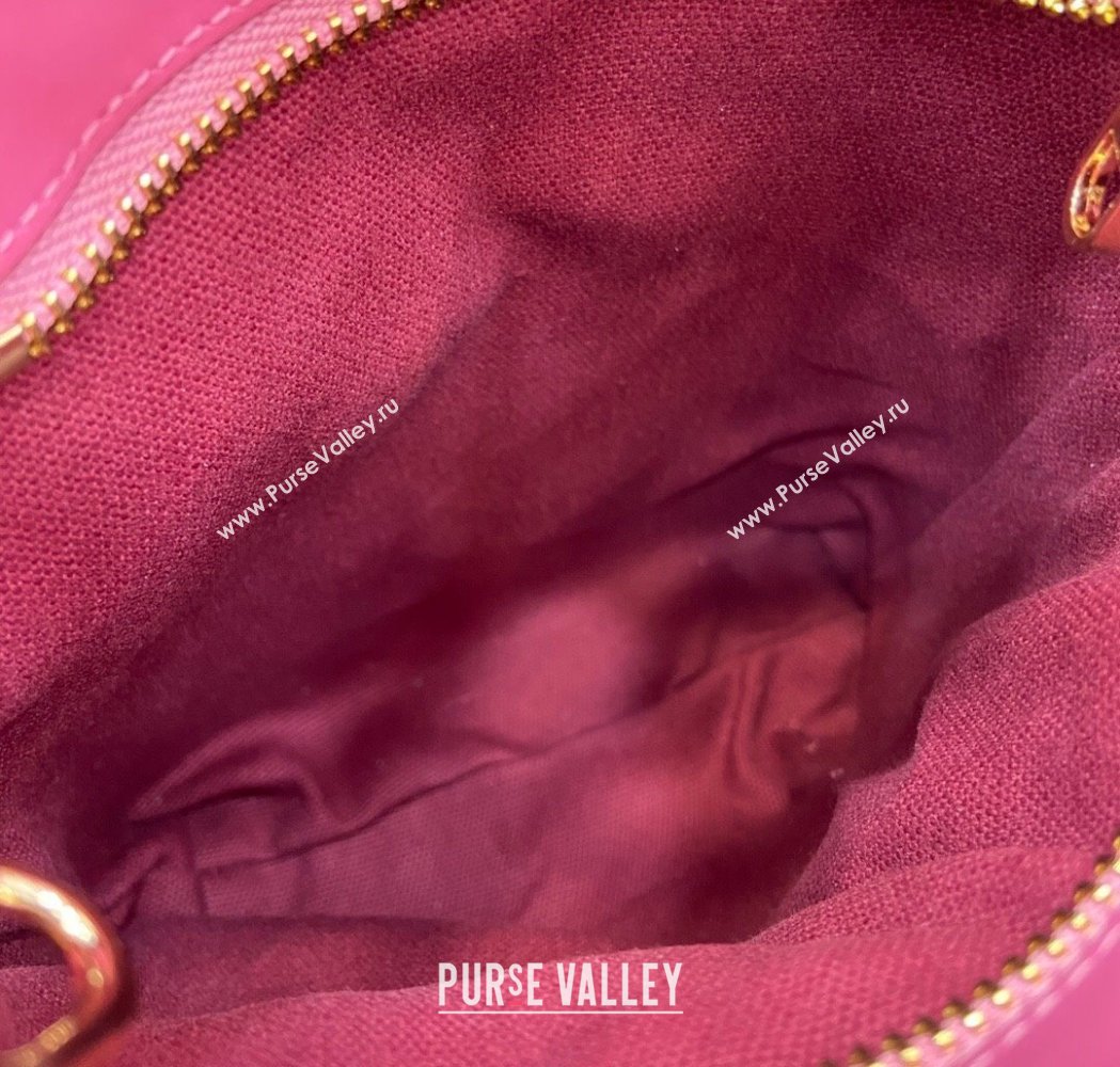Gucci GG Canvas Mini Bag with Charm Pink 2025 831899 (XLU-250117024)