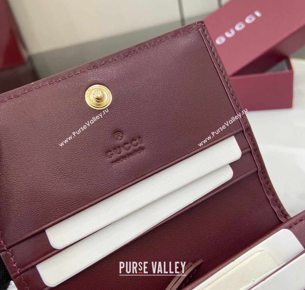 Gucci GG Canvas Mini Compact Wallet with Panda Detail 2025 818767 (XLU-250117029)