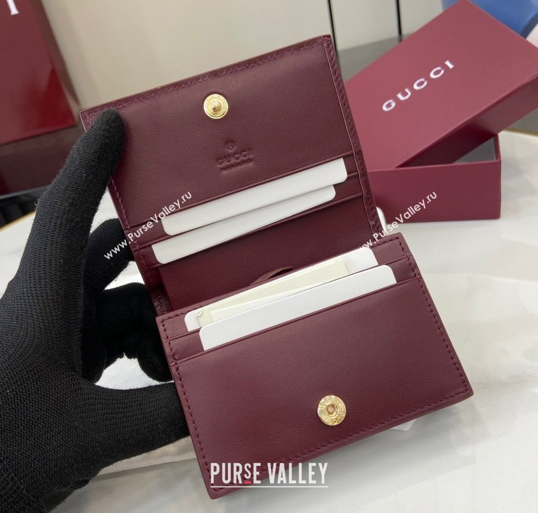 Gucci GG Canvas Mini Compact Wallet with Panda Detail 2025 818767 (XLU-250117029)