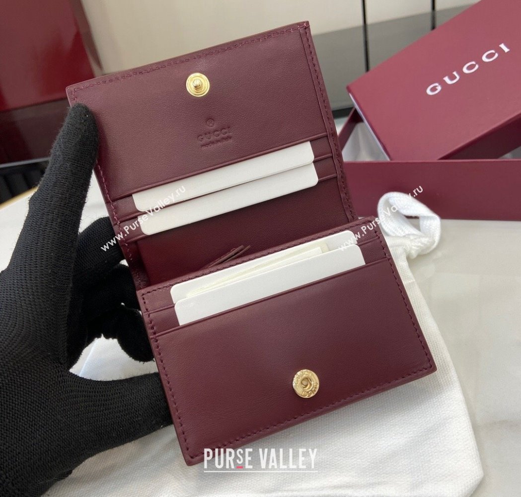 Gucci GG Canvas Mini Compact Wallet with Owl Detail 2025 818767 (XLU-250117030)