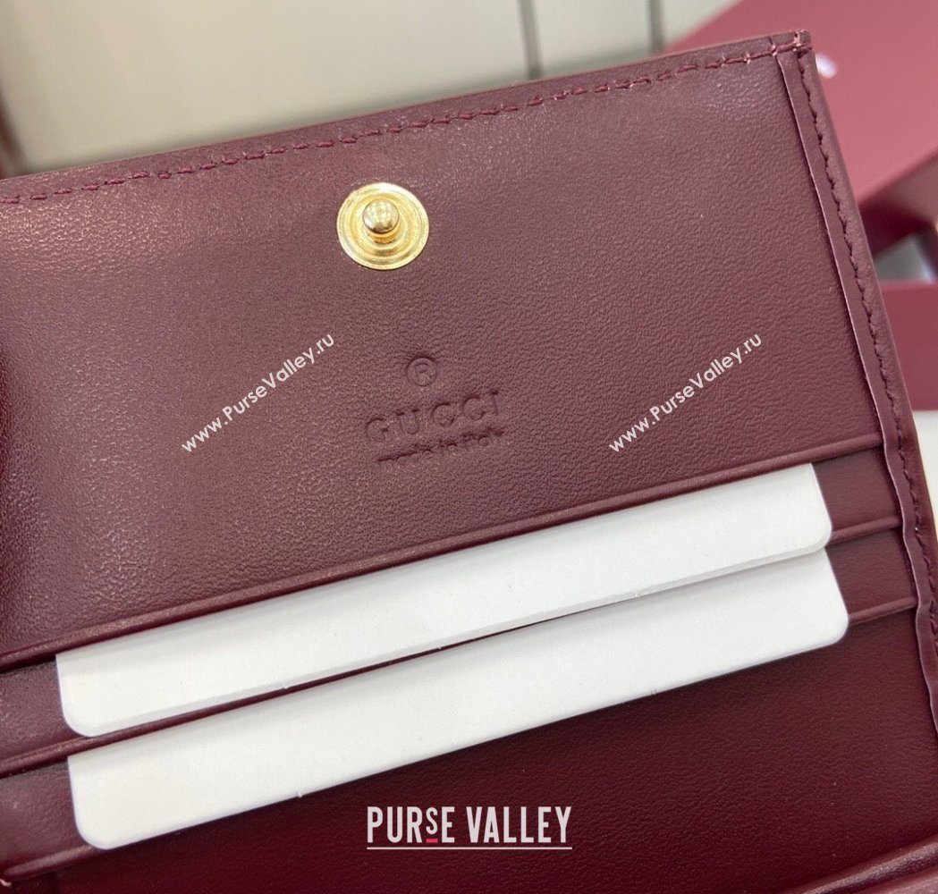 Gucci GG Canvas Mini Compact Wallet with Owl Detail 2025 818767 (XLU-250117030)