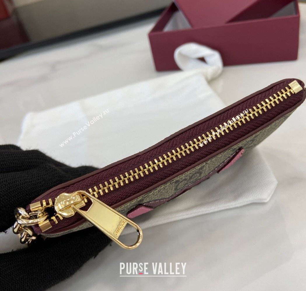 Gucci GG Canvas Key Case with Cat Detail 2025 818768 (XLU-250117032)