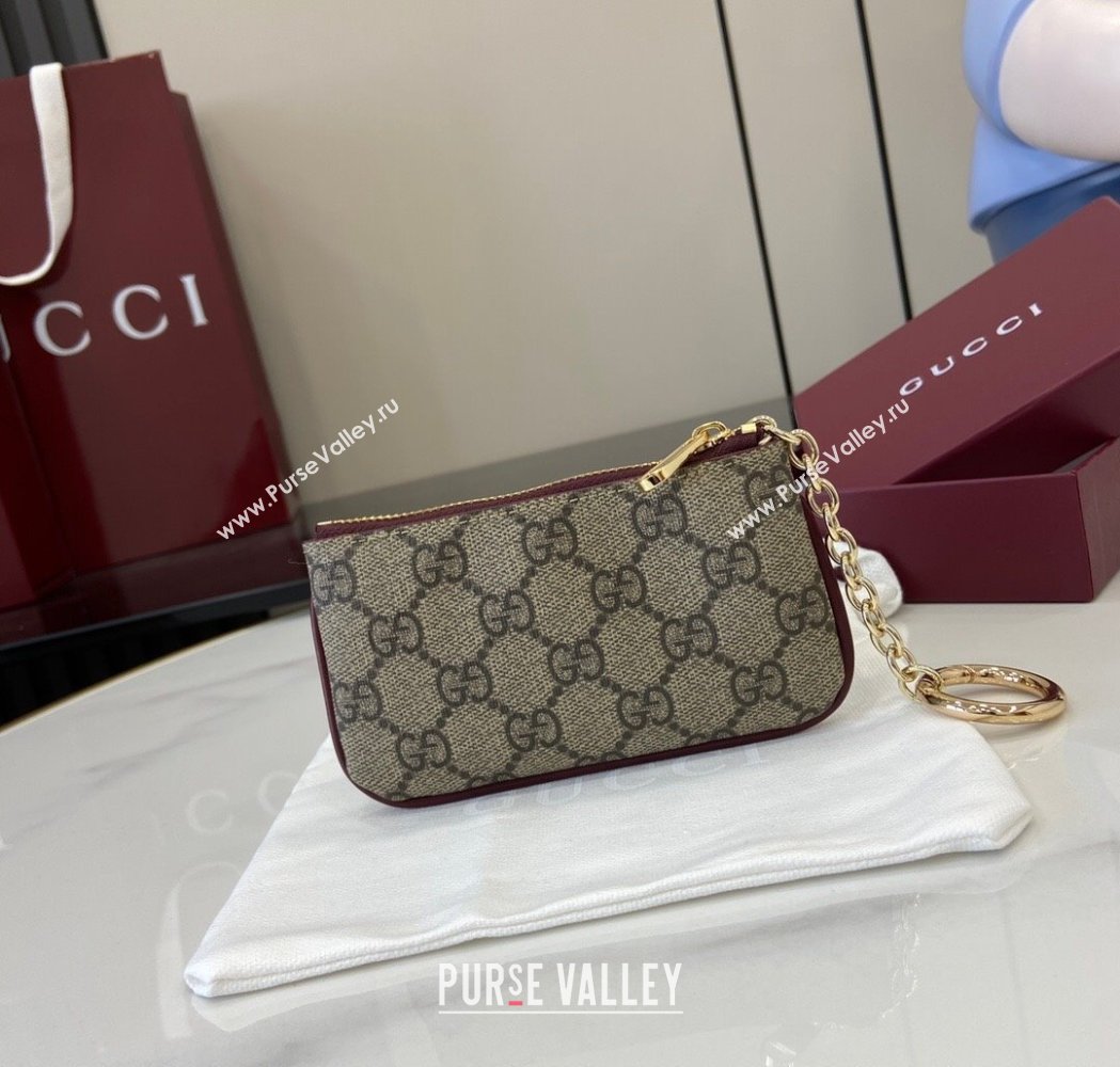 Gucci GG Canvas Key Case with Panda Detail 2025 818768 (XLU-250117033)