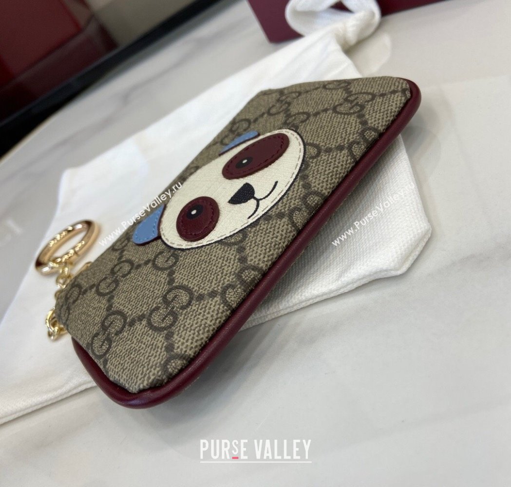 Gucci GG Canvas Key Case with Panda Detail 2025 818768 (XLU-250117033)