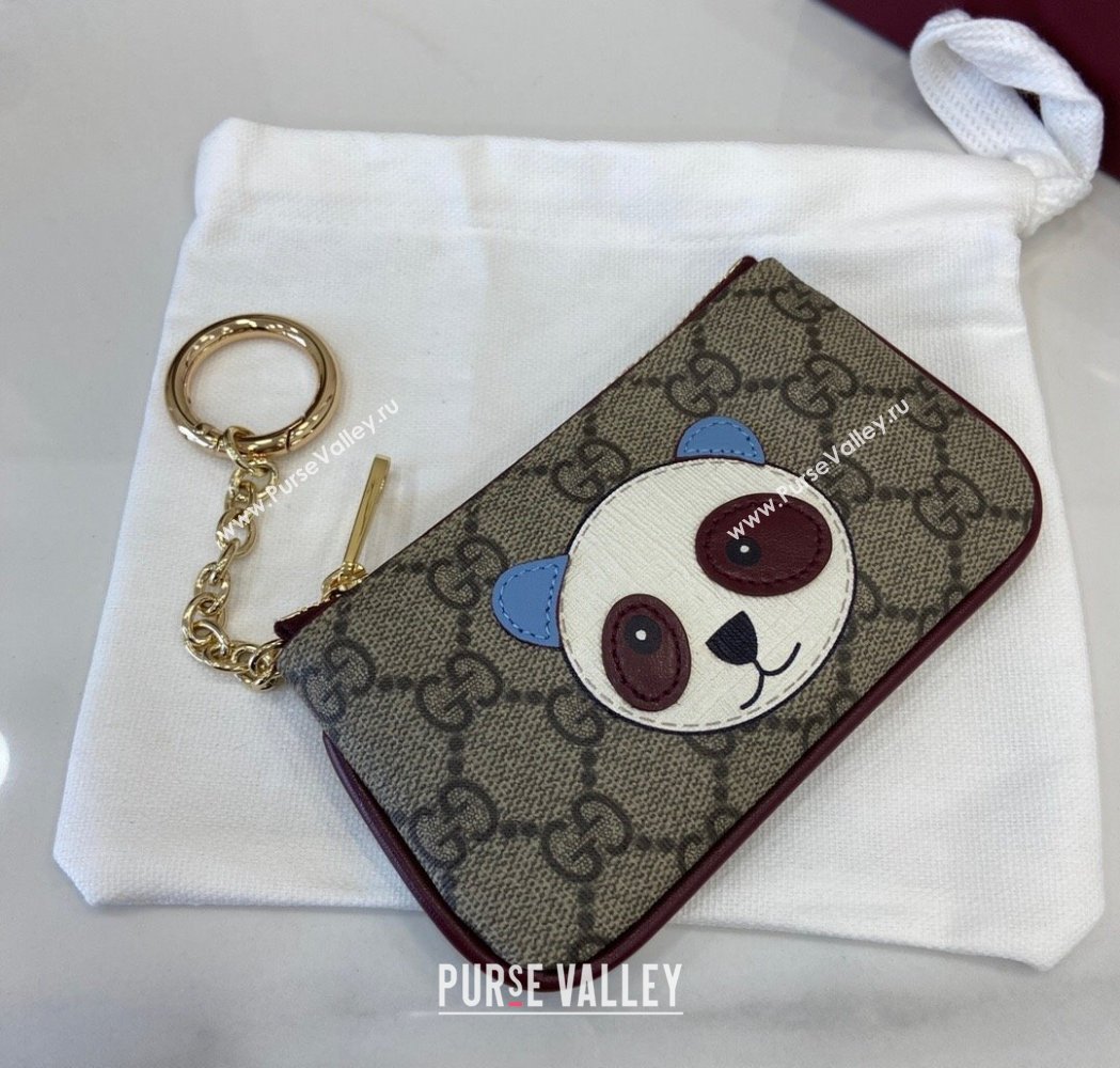 Gucci GG Canvas Key Case with Panda Detail 2025 818768 (XLU-250117033)