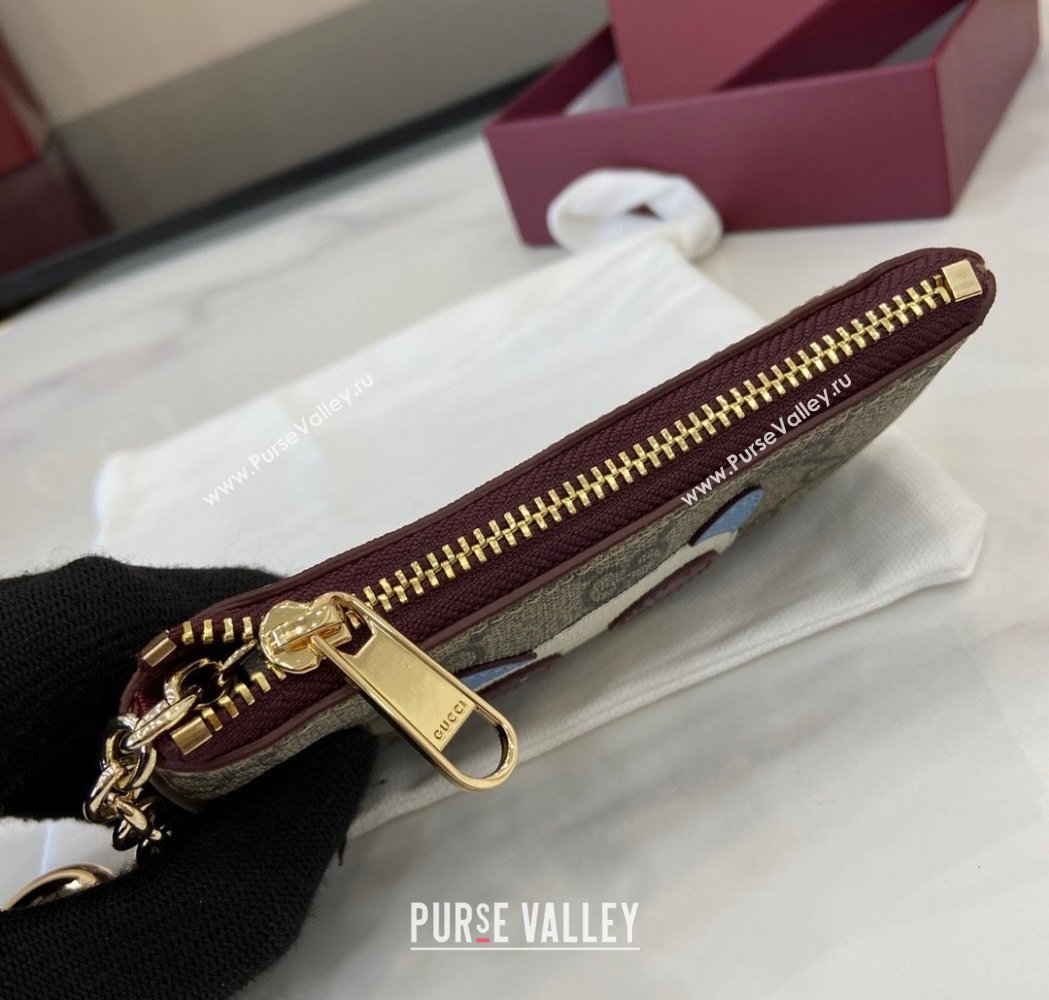 Gucci GG Canvas Key Case with Panda Detail 2025 818768 (XLU-250117033)