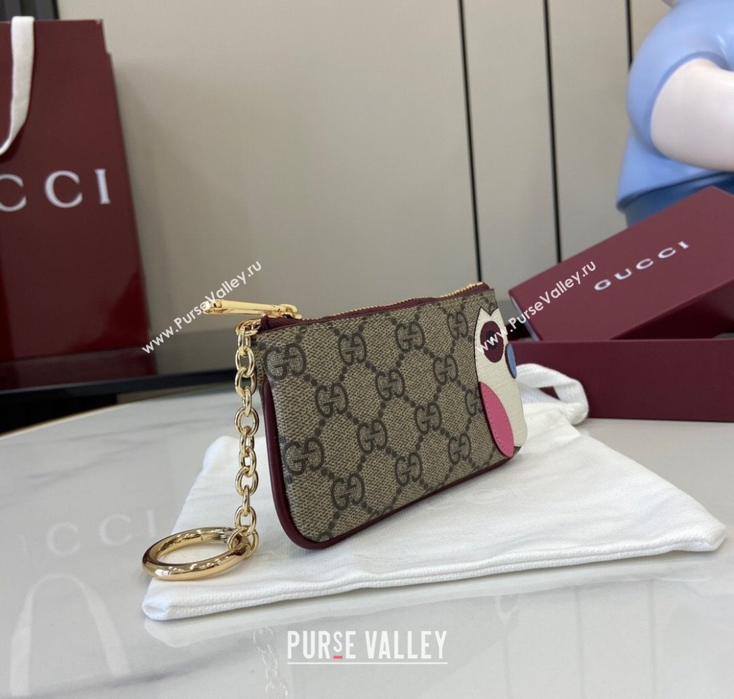 Gucci GG Canvas Key Case with Owl Detail 2025 818768 (XLU-250117034)