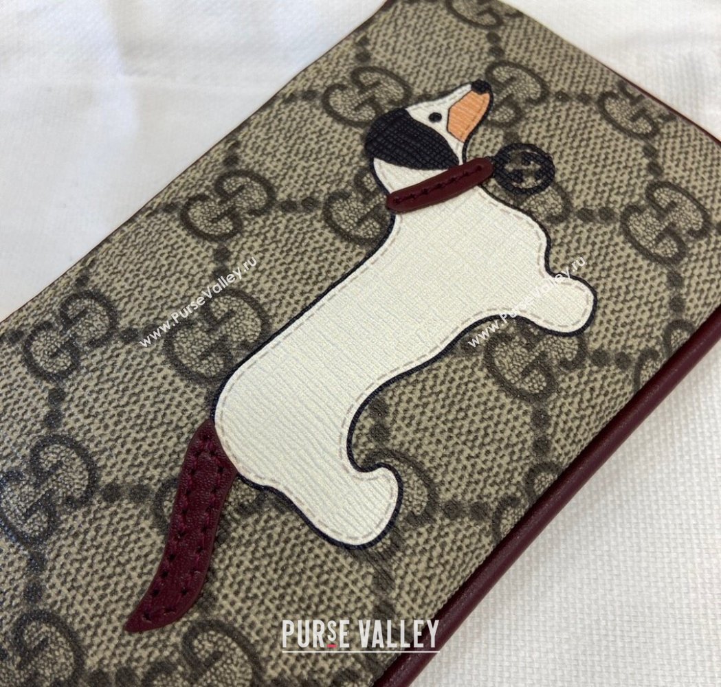 Gucci GG Canvas Key Case with Dog Detail 2025 818768 (XLU-250117035)