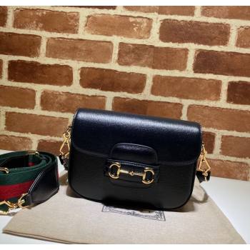 Gucci Horsebit 1955 Mini Bag in Leather Black 2025 658574 (DLH-250210070)
