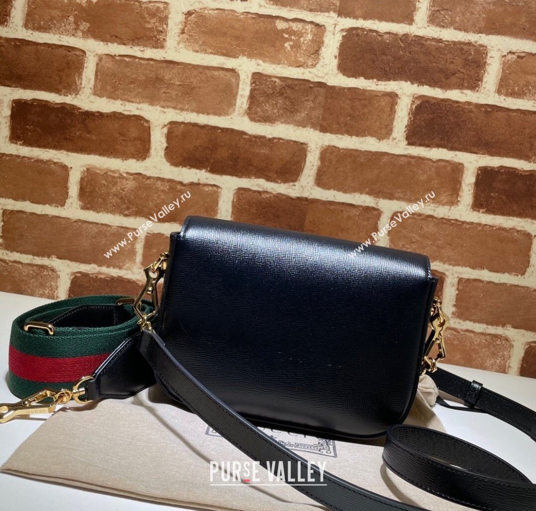 Gucci Horsebit 1955 Mini Bag in Leather Black 2025 658574 (DLH-250210070)