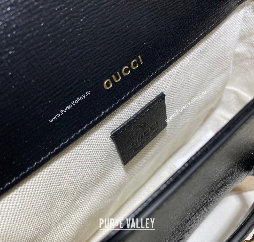 Gucci Horsebit 1955 Mini Bag in Leather Black 2025 658574 (DLH-250210070)