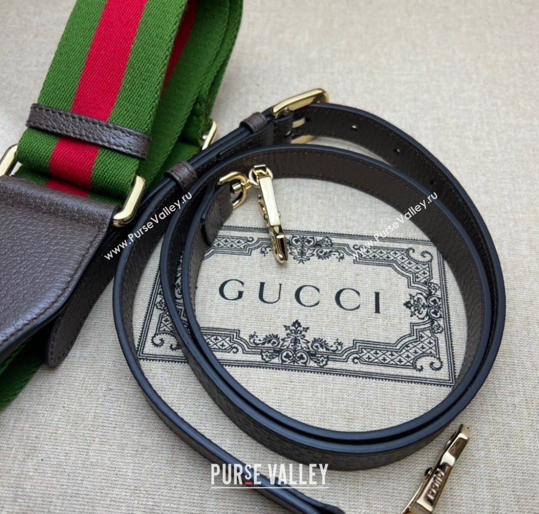 Gucci Horsebit 1955 Mini Bag in Jumbo GG Supreme Canvas Camel 2025 658574 (DLH-250210072)