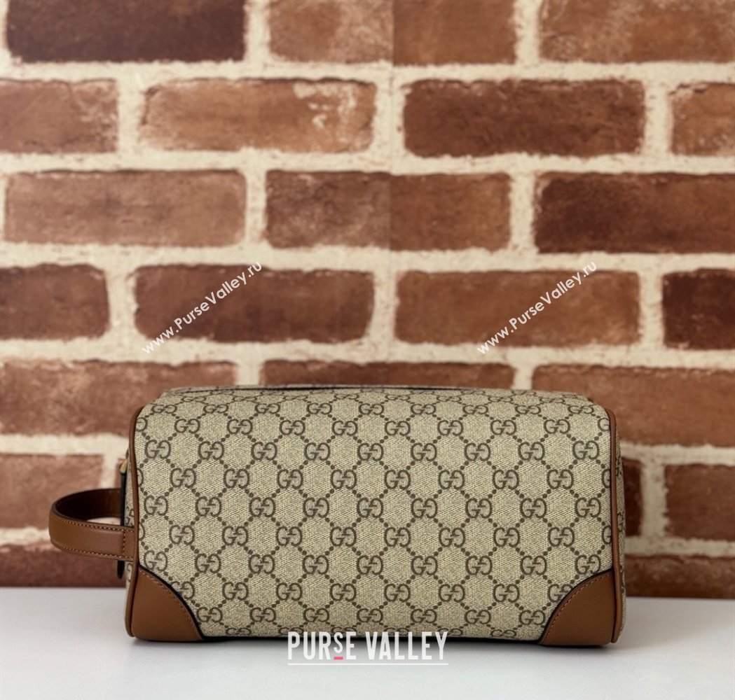 Gucci Mens GG Canvas Emblem Medium Toiletry Case Bag 2025 821163 (DLH-250210077)