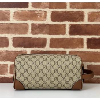Gucci Mens GG Canvas Emblem Medium Toiletry Case Bag 2025 821163 (DLH-250210077)
