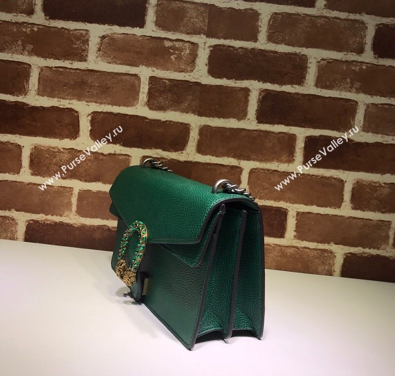 Gucci Dionysus Leather Shoulder Bag in Grained Leather 400249 Green 2025 (DLH-250210097)