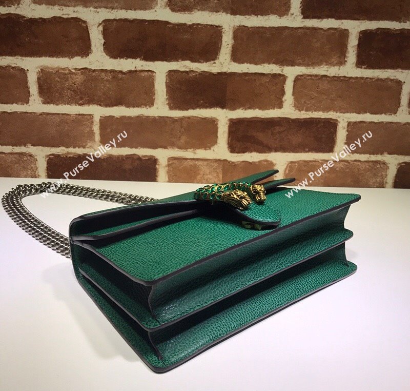 Gucci Dionysus Leather Shoulder Bag in Grained Leather 400249 Green 2025 (DLH-250210097)