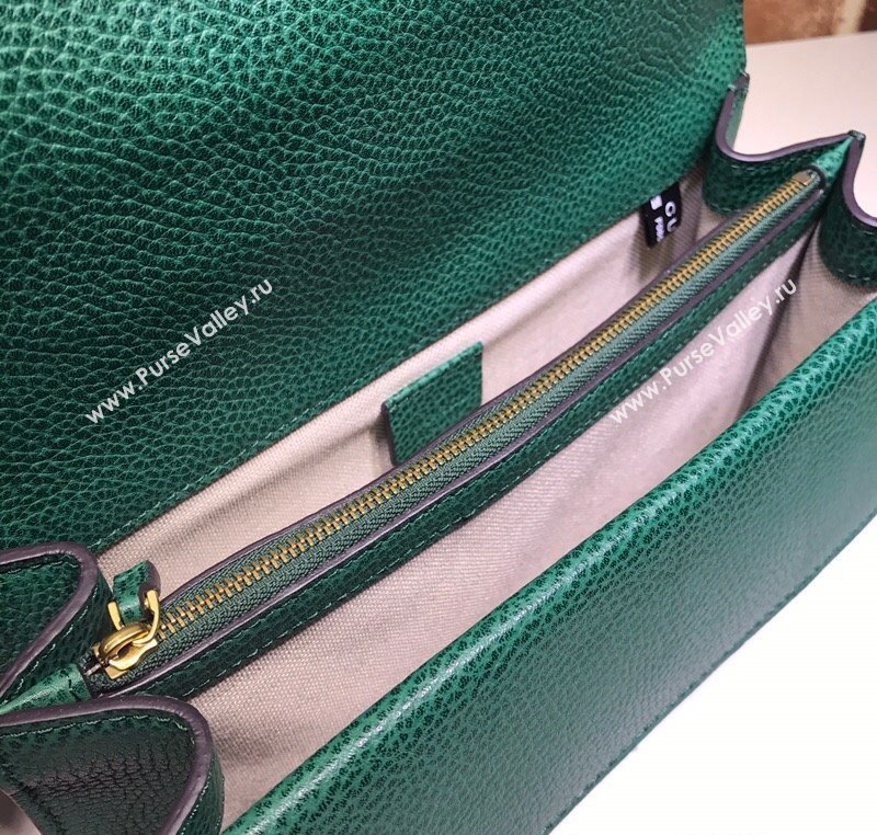 Gucci Dionysus Leather Shoulder Bag in Grained Leather 400249 Green 2025 (DLH-250210097)