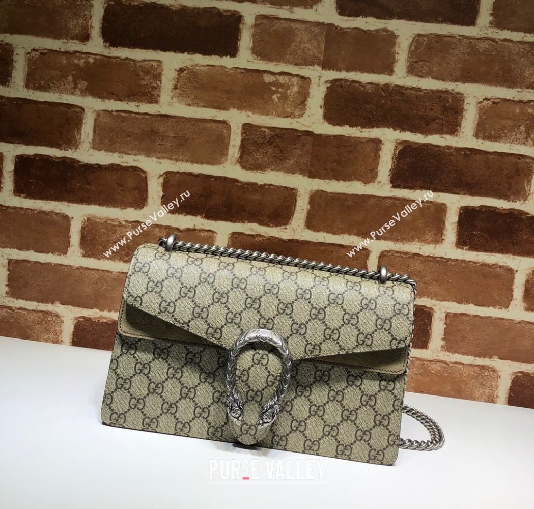 Gucci Dionysus Shoulder Bag in GG Canvas 400249 Beige/Khaki 2025 (DLH-250210100)