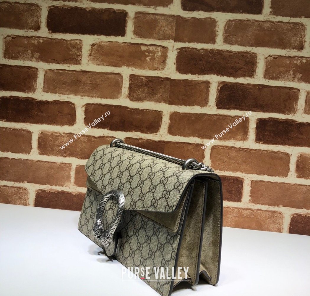 Gucci Dionysus Shoulder Bag in GG Canvas 400249 Beige/Khaki 2025 (DLH-250210100)