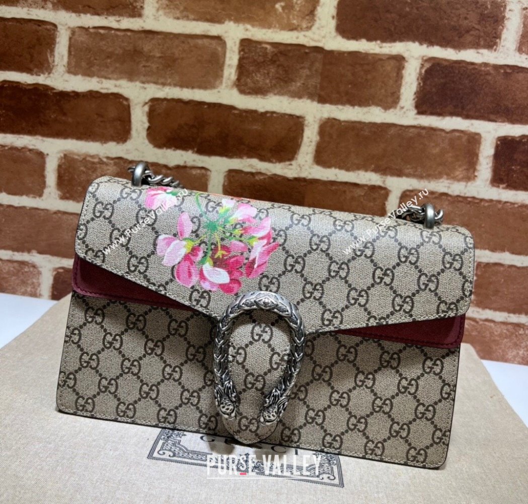 Gucci Dionysus Shoulder Bag in GG Canvas with Flora 400249 2025 (DLH-250210102)