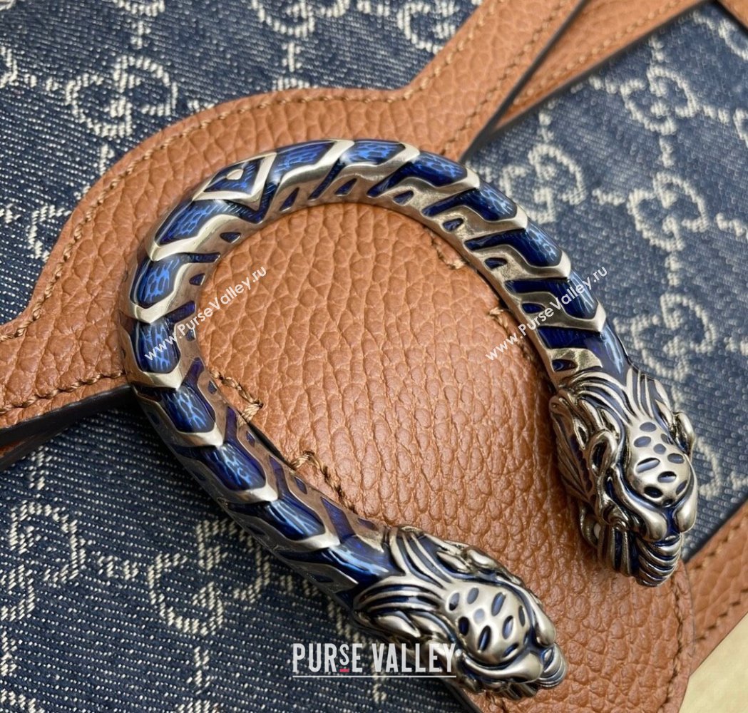 Gucci Dionysus Shoulder Bag in GG Denim Blue 400249 2025 (DLH-250210103)