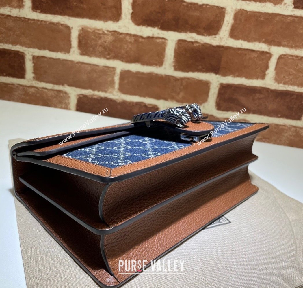 Gucci Dionysus Shoulder Bag in GG Denim Blue 400249 2025 (DLH-250210103)