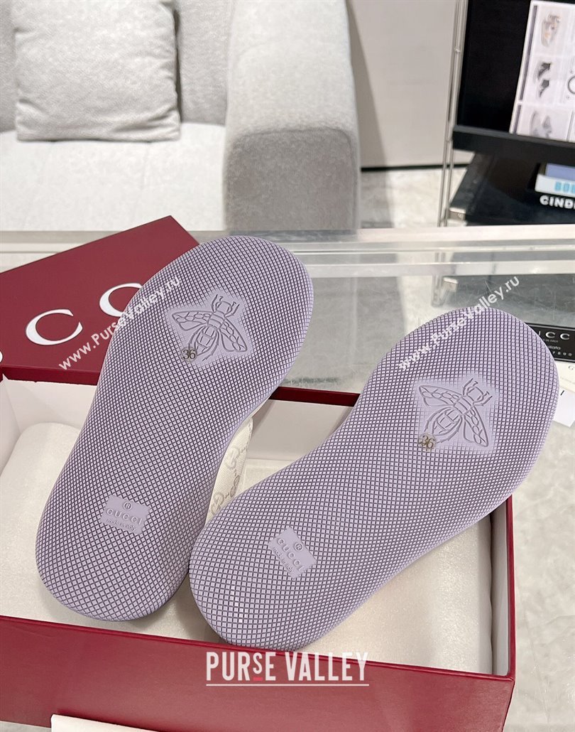 Gucci Screener Platform Sneakers in GG Canvas and Leather Light Pink 2025 (MD-250227136)